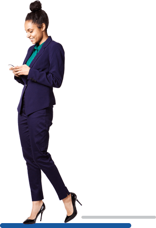 photo of woman holding a phone